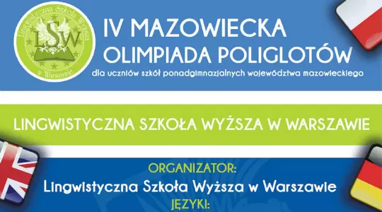 Ruszyła IV Mazowiecka Olimpiada Poliglotów 
