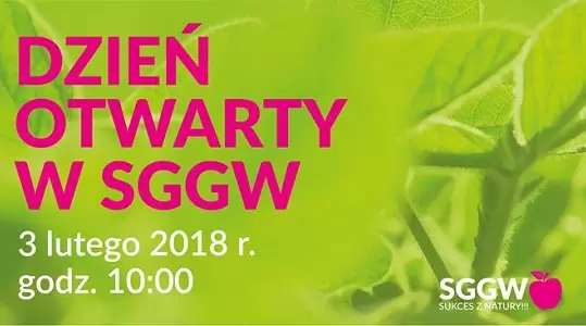SGGW zaprasza na Dzień Otwarty – 3 lutego 2018 r. 