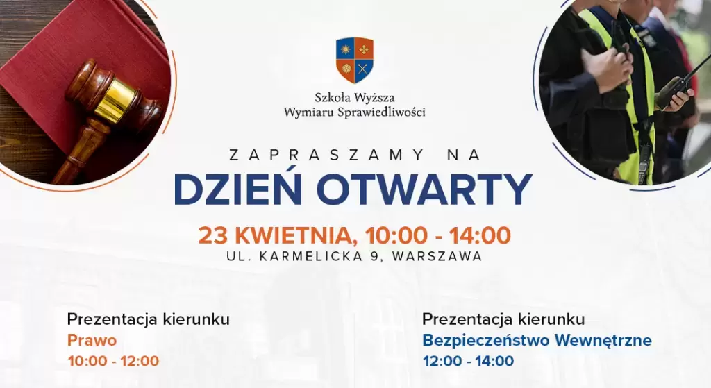 Zapraszamy na Dzień Otwarty w Szkole Wyższej Wymiaru Sprawiedliwości! 
