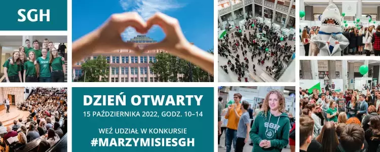 SGH: Dzień Otwarty 15 października i konkurs #MarzymisieSGH 