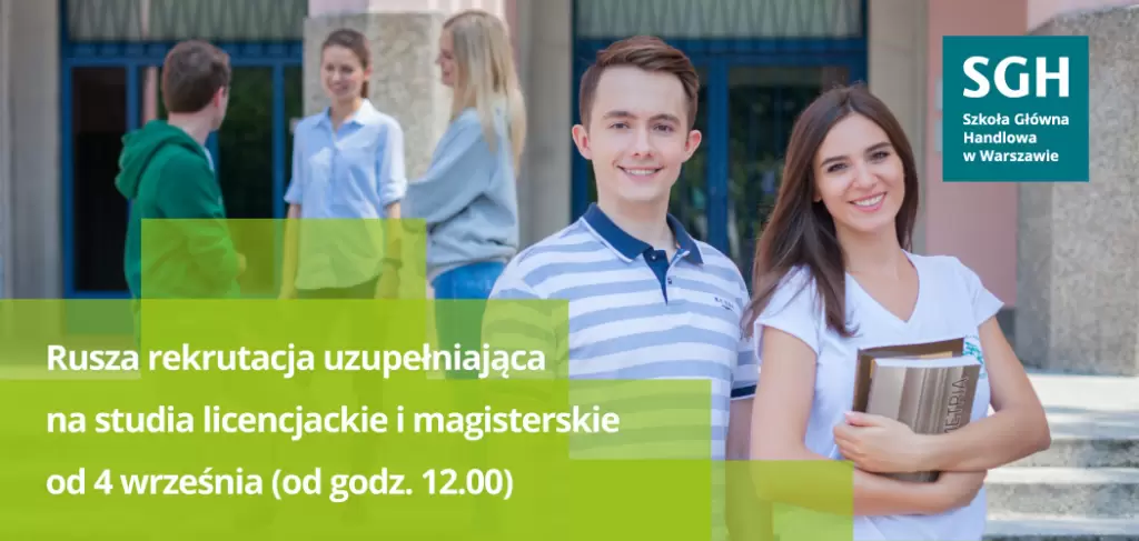 SGH: Rekrutacja uzupełniająca na studia niestacjonarne w języku polskim i stacjonarne w języku angielskim 