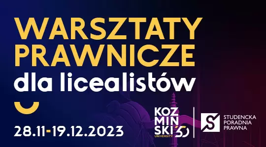 Ruszają warsztaty prawnicze dla licealistów 