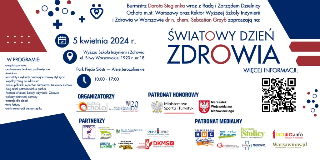 Bieg po zdrowie, badania, warsztaty i wiele innych atrakcji podczas Światowego Dnia Zdrowia. 