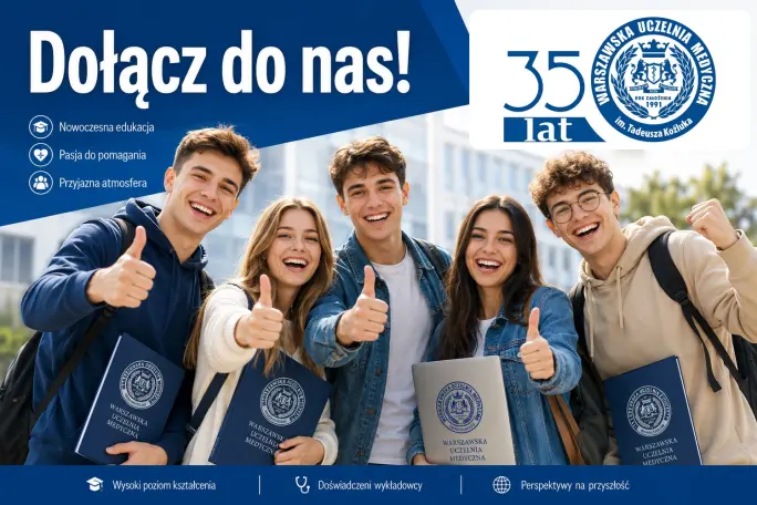 Kształcenie na najwyższym poziomie. Warszawska Uczelnia Medyczna prowadzi rekrutację na rok akademicki 2026/2027.