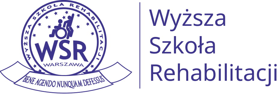 Logo Wyższa Szkoła Rehabilitacji (WSR) w Warszawie