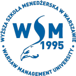 Logo Wyższa Szkoła Menedżerska (WSM) w Warszawie <small>(Uczelnia niepubliczna)</small>